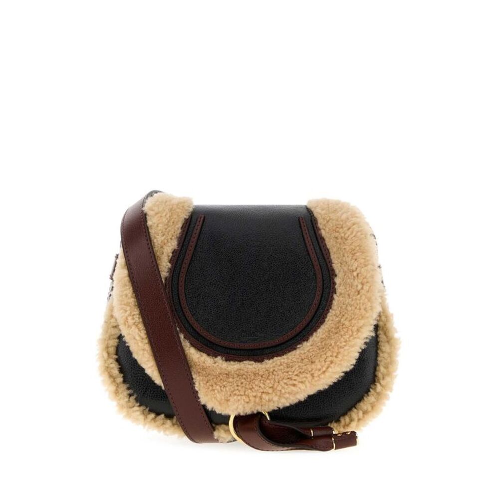 Chloe Women Black Leather Marcie Crossbody Bag